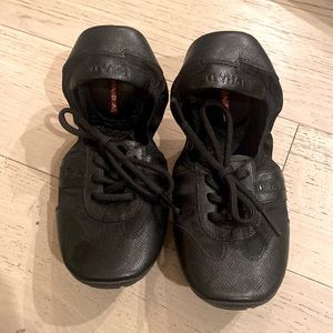 Prada Gabardine Saffiano Nero 5.5